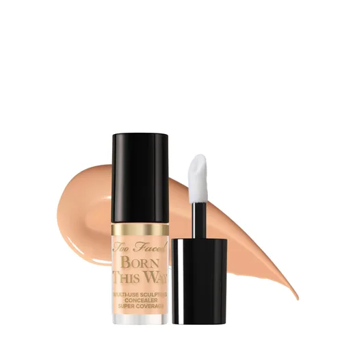 Vista 60 de Too Faced Born This Way Super Coverage Multi-Use Concealer Full-Coverage Hydrating Concealer for Dark Circles & Blemishes with Natural Finish
