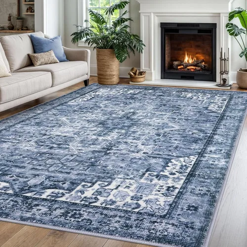 Vista 12 de SIILOOM Alfombra lavable de 2 x 3 pies, alfombra suave color taupe ceniza para entrada, tapete antideslizante para puerta de interior, tapete