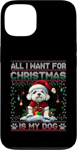 Vista 7 de Maltese Christmas Tree Lights Decorations Dog Lover Xmas Case for iPhone 17