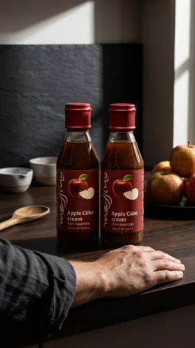 Vista 8 de Messino Esmalte balsámico de sidra de manzana, 8.5 fl oz - Reducción balsámica de manzana dulce para rociar, ensaladas y acabado