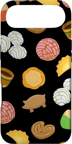 Vista 27 de Conchas Pan Dulce Patrón Negro Teléfono Caja Latina Regalo Caso para iPhone 17
