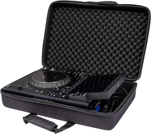 Vista 8 de Headliner Funda rígida de EVA moldeada ligera Pro-Fit con ruedas compatible con AlphaTheta XDJ-AZ Sistema DJ todo en uno Negro
