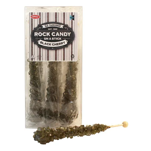 Vista 65 de Palitos de caramelo de roca extragrandes: 12 paletas de cereza rosa – envueltas individualmente – Palitos de caramelo de roca de cristal