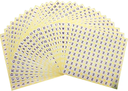 Vista 11 de 20 hojas de 1 a 1000 calcomanías reflectantes impermeables con números láser, calcomanías redondas autoadhesivas, calcomanías de organización