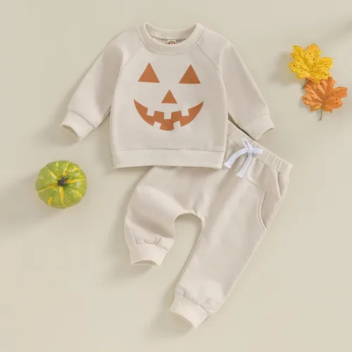 Vista 2 de Conjunto de ropa de Navidad para bebé niño y niña, camisa larga, sudadera de Papá Noel, para otoño y Navidad