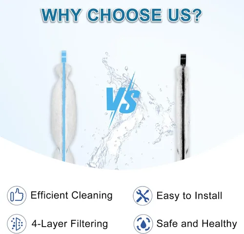 Vista 4 de driamor Paquete de 6 cartuchos de filtro PF-S compatibles con filtros de potencia PF10, repuesto de cartuchos de filtros de tanque de peces pequeños