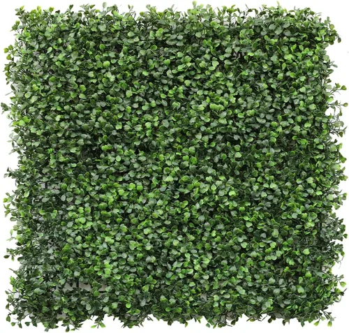 Vista 11 de Windscreen4less 1 panel artificial de boj de 20 x 20 pulgadas, decoración de pared verde hierba sintética para decoración de interiores