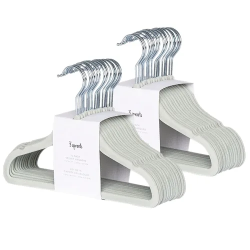 Vista 8 de 3 Sprouts Paquete de separadores y perchas de armario, 8 separadores de tamaño de bebé (Terrazzo) y 30 perchas de terciopelo para ropa de bebé