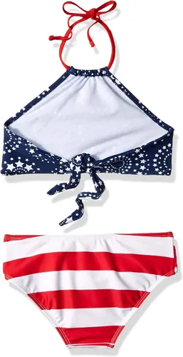 Vista 2 de Mahina bikini halter de 2piezas para niñas, traje de baño para playa