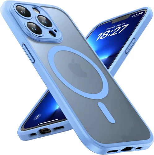 Vista 257 de TOCOL Funda para iPhone 11, compatible con Magsafe, protección completa de cámara, imanes integrados, protección contra caídas, funda translúcida