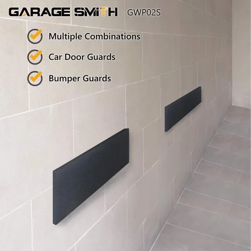 Vista 5 de Ampulla GWP02S Protector de pared de cochera para puertas de auto, diseñado en Alemania (2 unidades)