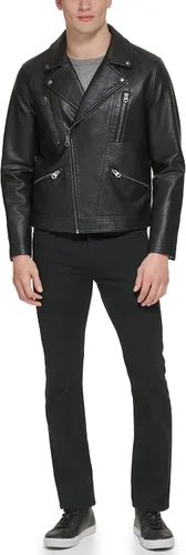 Vista 4 de Levi's Chaqueta de moto de piel sintética para hombre