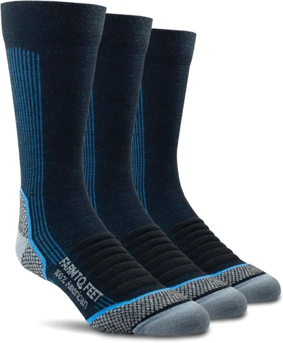 Vista 12 de Farm to Feet Calcetines ligeros de lana merino de Damasco