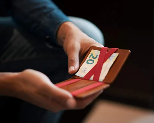 Vista 9 de Jaimie Jacobs - Flap Boy Slim - Cartera mágica de solapa para hombre con bolsillo frontal RFID, cartera delgada de piel genuina