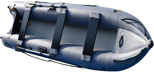 Vista 6 de BRIS Bote inflable de 14.1 pies Kayak inflable 3 persona Kayak canoa pesca poonton barco