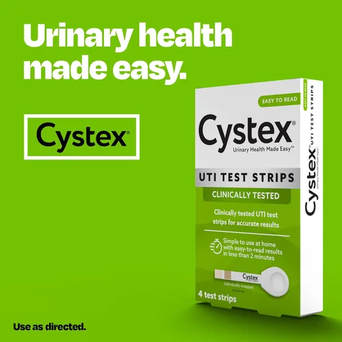 Vista 7 de Tiras de prueba UTI de Cystex para mujeres y hombres, prueba de infección del tracto urinario para uso en casa con resultados rápidos y precisos