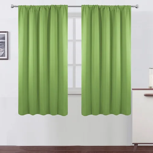 Vista 24 de LEMOMO Cortinas opacas de 42 x 54 pulgadas, juego de 2 paneles de cortinas con aislamiento térmico para oscurecer la habitación