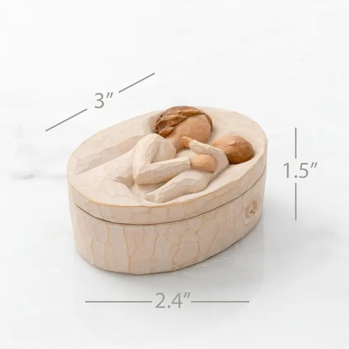 Vista 2 de Willow Tree Abuela, amor que trasciende los años, caja para joyas y tesoros, recordatorio de aquellos que amas que te llaman abuela, caja