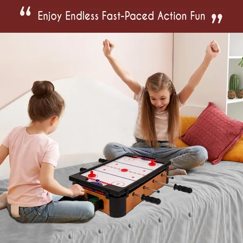 Vista 6 de Point Games Mesa de hockey, mini juegos de mesa para niños, juego de arcade para niños y niñas, gran regalo para niños a partir de 3 años