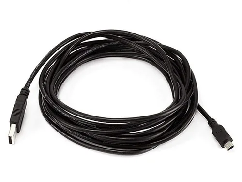 Vista 4 de Monoprice Cable USB A a mini-B de 5 pines 28/28AWG de 3 pies (103896) Negro