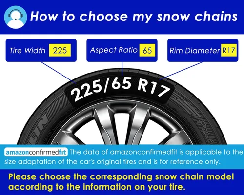 Vista 5 de Snow-Chains - Cadena de tracción de neumáticos de 1 minuto de ajuste rápido, fácil instalación, portátil, reutilizable, universal, cadena
