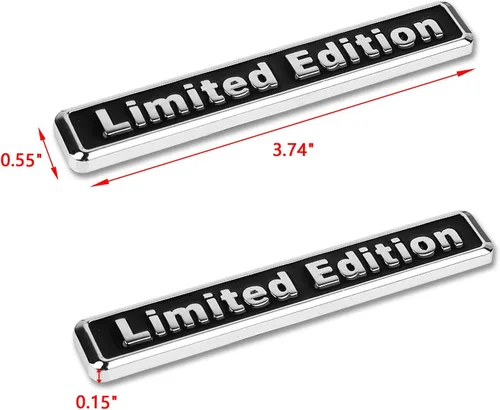 Vista 2 de x xotic tech 2 calcomanías universales de metal con logotipo de edición limitada para guardabarros laterales, compatible con la mayoría