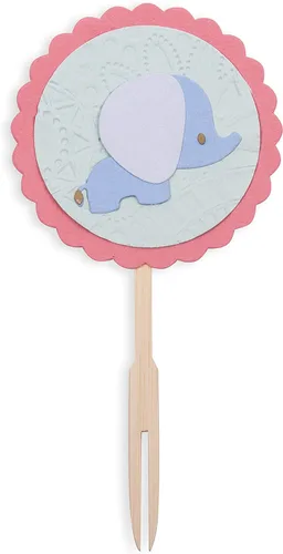 Vista 7 de Sizzix Thinlits - Juego de troqueles de animales de la selva bebé, 9 unidades, talla única, multicolor, 9 piezas