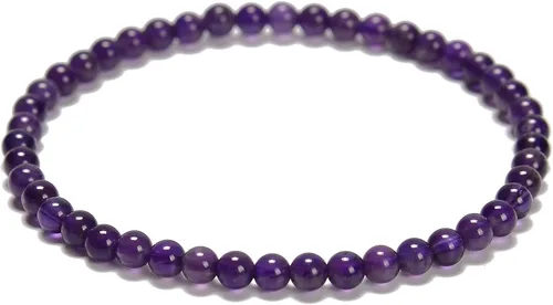 Vista 8 de JM Design Pulsera de cuentas redondas lisas de amazonita pequeña, tamaño 0.157 in, 7.5 pulgadas de longitud