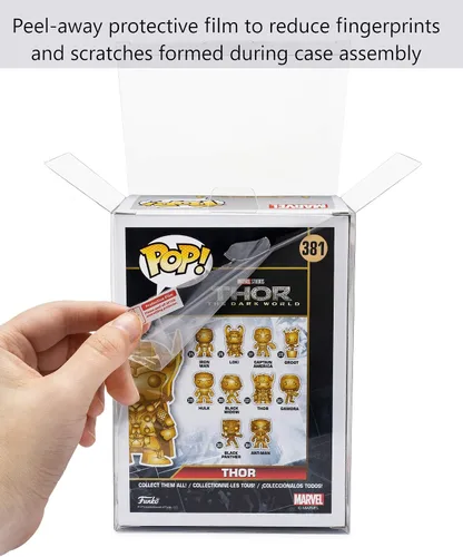Vista 3 de TitanShield Funda protectora de 0.020 in compatible con Funko - Figuras de vinilo Pop! de 4 pulgadas (paquete de 8)