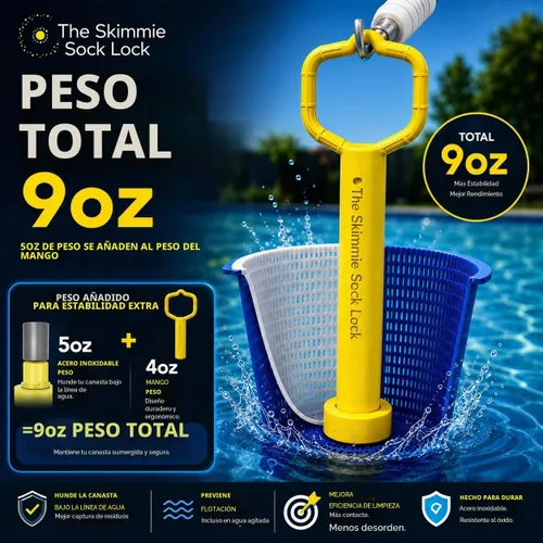 Vista 5 de The Skimmie Sock Lock - Soporte para calcetines con filtro de piscina