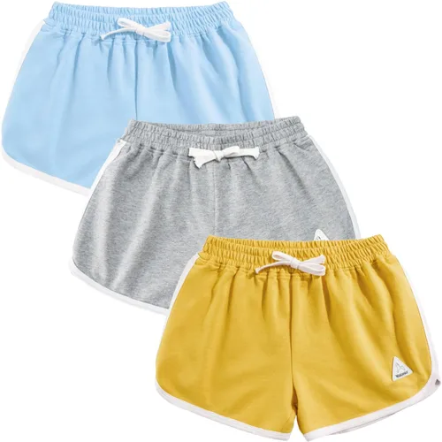 Vista 49 de Rolanko Pantalones cortos activos de delfín para niñas, paquete de 3 unidades, ciclismo, correr, verano, playa, atletismo, deportes, 4-14 años