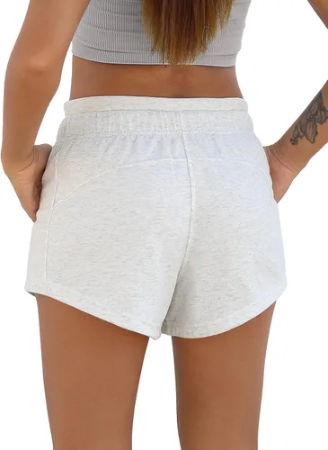 Vista 2 de ODODOS Womens Sweat Shorts with Pockets Cotton French Terry Drawstring Summer Workout Casual Lounge Shorts