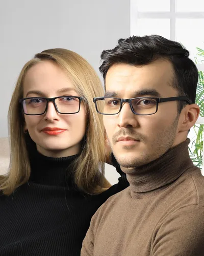 Vista 6 de LUFF Reading Glasses blue light blocking 4 Pairs Folding spring hinge Readers Women Men