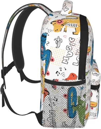 Vista 3 de YSBKN Mini mochila escolar de 12 pulgadas para niños y niñas, Multicolor21., Mochilas Daypack