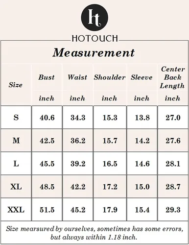 Vista 6 de HOTOUCH Camisas básicas con botones para mujer, manga 34, elásticas, con botones, camisa de vestir ajustada para camarera