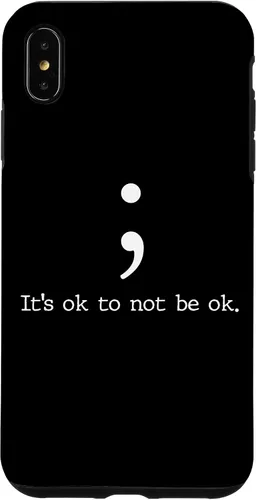 Vista 11 de Mental Health Awareness Shirts Semicolon Quote Gift Case for iPhone 17