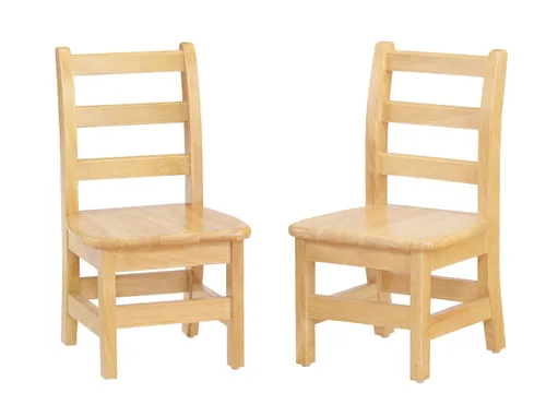 Vista 5 de Jonti-Craft KYDZ - Par de sillas con respaldo de escalera, 8 pulgadas de altura