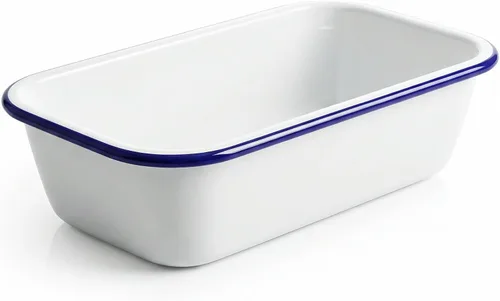 Vista 8 de Webake Sartén esmaltada de 8.5 x 4.5 pulgadas para pan de plátano para hornear, distribución uniforme del calor, sartén antiadherente para pastel