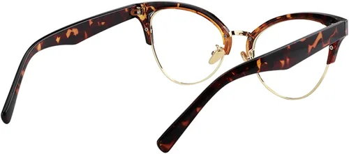 Vista 5 de Zeelool Browline - Gafas de bloqueo de luz azul ojo de gato para mujer, 100% protección UV400, Charlene FX0819