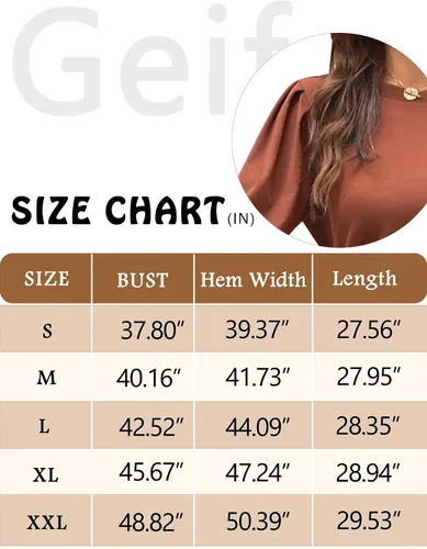 Vista 5 de Geifa Sudaderas para mujer, cuello redondo, manga abombada, suéteres ligeros, a la moda 2023