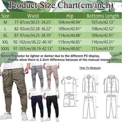 Vista 6 de Vickyleb Pantalones deportivos de forro polar para hombre, pantalones deportivos de entrenamiento para hombre, para gimnasio, con bolsillos
