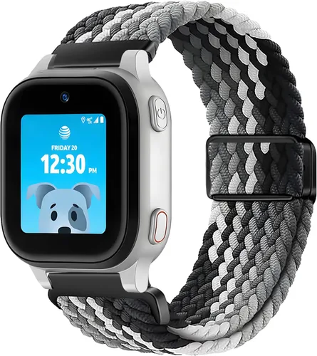 Vista 13 de SimpleThings Correa trenzada compatible con el reloj AT&T amiGO Jr, bandas de nailon elástico suave con hebilla ajustable fácil