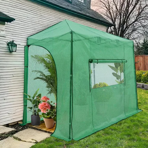 Vista 22 de EAGLE PEAK - Invernadero hexagonal desplegable de 6.6 x 6.6 pies, portátil, para plantas de jardín, para interiores y exteriores, para todo
