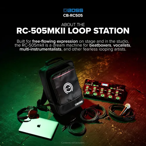 Vista 8 de BOSS Mochila Slimline para las estaciones de bucle RC-505mkII y RC-505 (CB-RC505)
