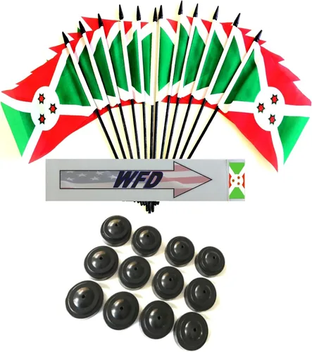 Vista 78 de Paquete de 12 banderas de escritorio de oficina en miniatura de poliéster Afganistán de 4 x 6 pulgadas y pequeñas banderas de mesa, 1 docena de mini