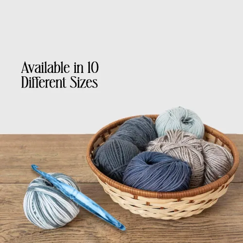 Vista 7 de Inanosa Aguja de tejer con mango ergonómico de 7 pulgadas para tejer de ganchillo y hilo de manualidades El mejor regalo de suministros de 2-Azul