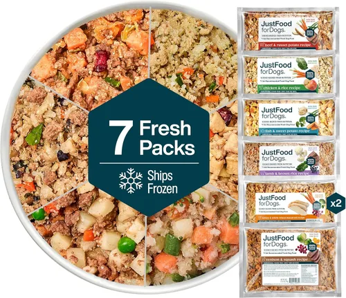 Vista 15 de JustFoodForDogs Comida Congelada Fresca para Perros, Comida Completa o Complemento, Receta de Carne de Res y Papa Russet de Grado Humano, 18 oz