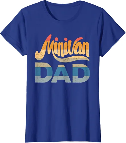Vista 5 de Minivan Dad Mini Van Proud Father Funny Parent Camiseta con cita para papá, Negro