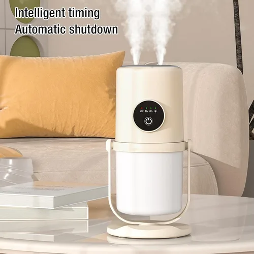 Vista 4 de Mini humidificador portátil, humidificadores de niebla fría de 10.1 fl oz con soporte, humidificador de escritorio USB silencioso con 2 modos