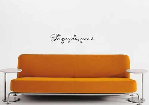 Vista 3 de Adhesivos decorativos para pared Te Quiero Mamá Te Amo Madre Día de la Madre Regalo Mensajes textos biblicos español Citas familiares